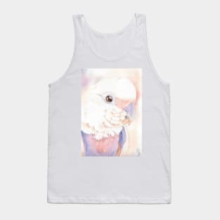 Goffin Tanimbar corella cockatoo watercolor portrait parrot name Buckley Tank Top